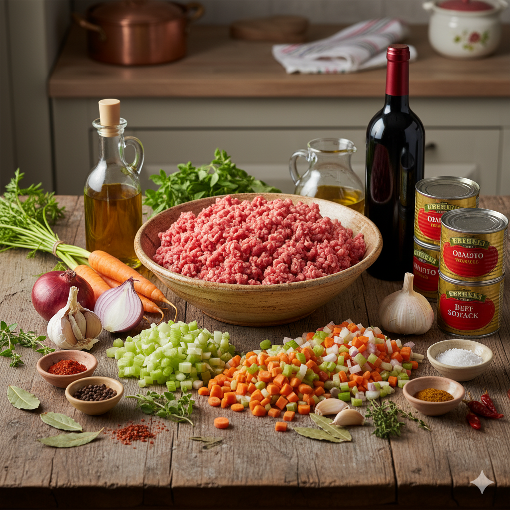 Zutaten Ragù alla Bolognese