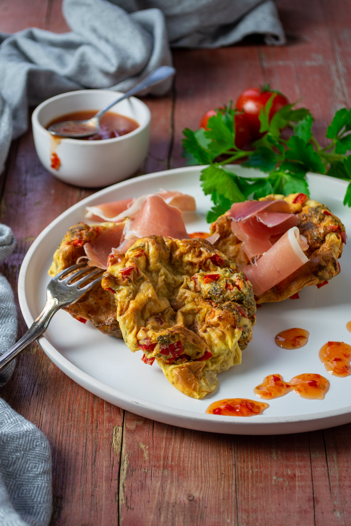 Mini-Frittata aus den Ofen