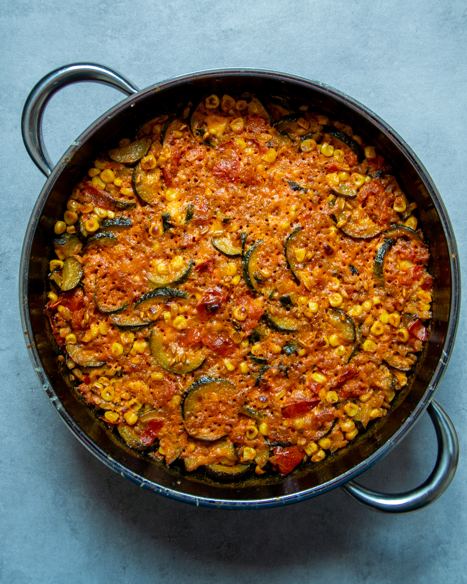 Gebackenes Gemüse mit Farro