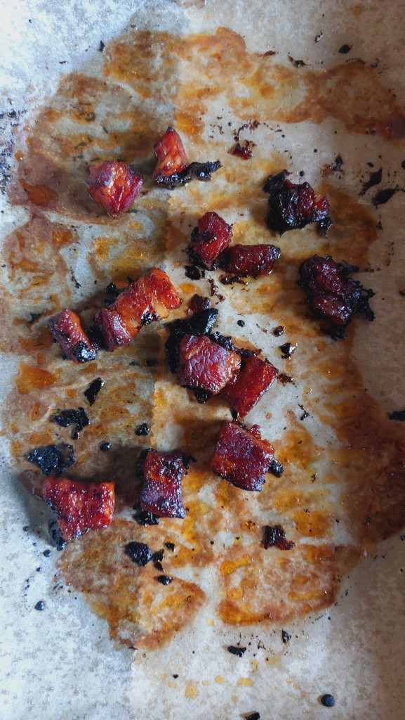 Sticky Schweinebauch gebraten