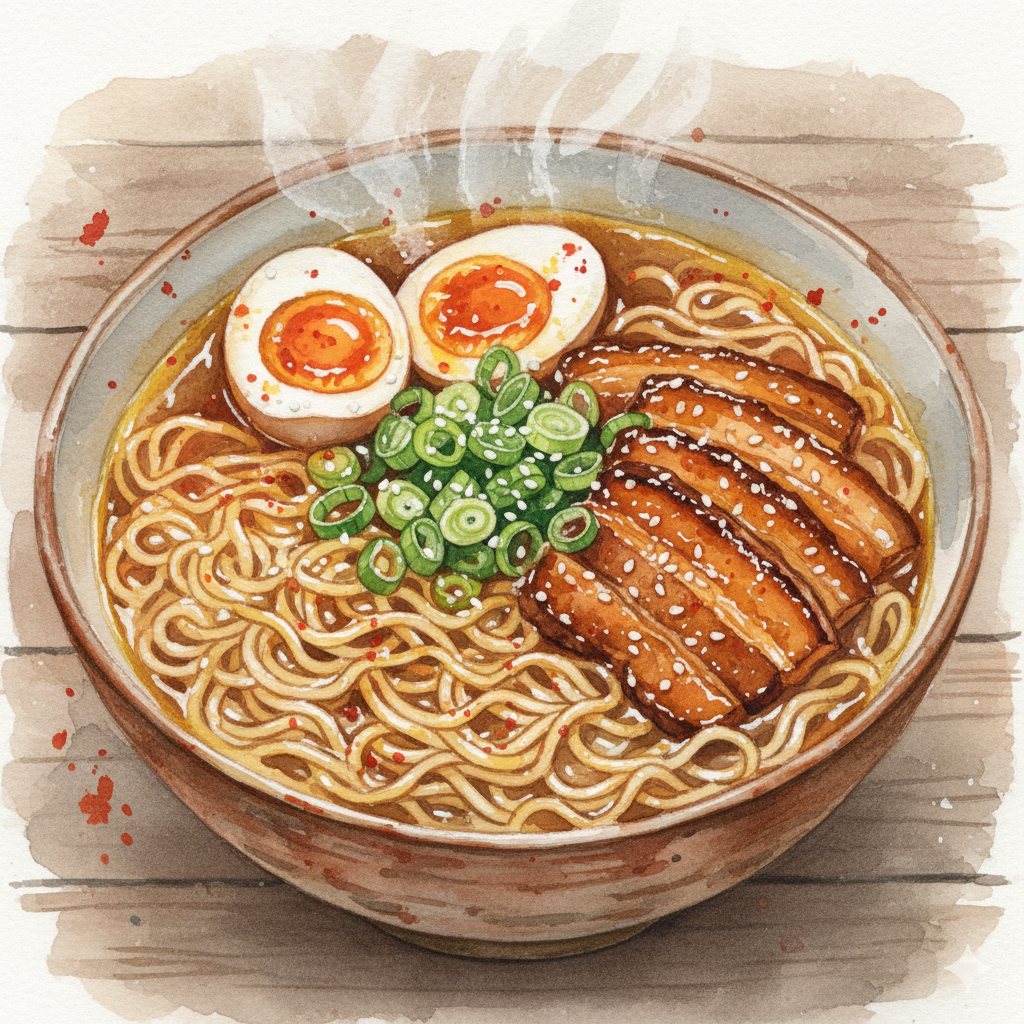 Ramen mit scharfem Schweinbauch