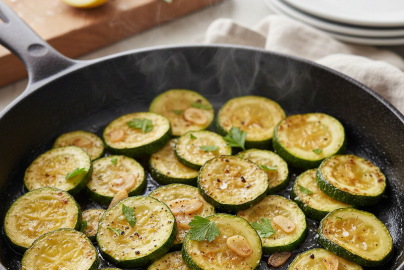 Gebratene Zucchini mit Knoblauch