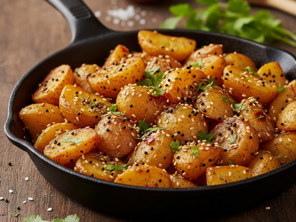 Kartoffeln mit Sesam