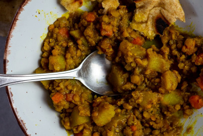 Linsen-Dal mit Karotten