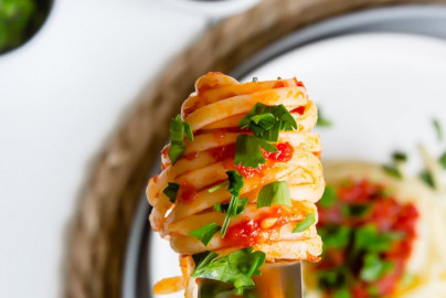 Spaghetti in cremiger Tomatensauce