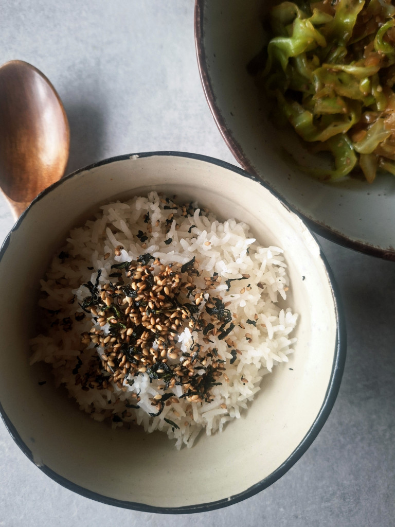 Reis mit Furikake